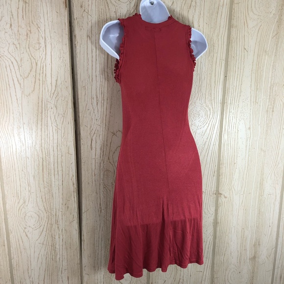 Derek Heart Ruffle Trim Tank Swing Dress L - Picture 2 of 7